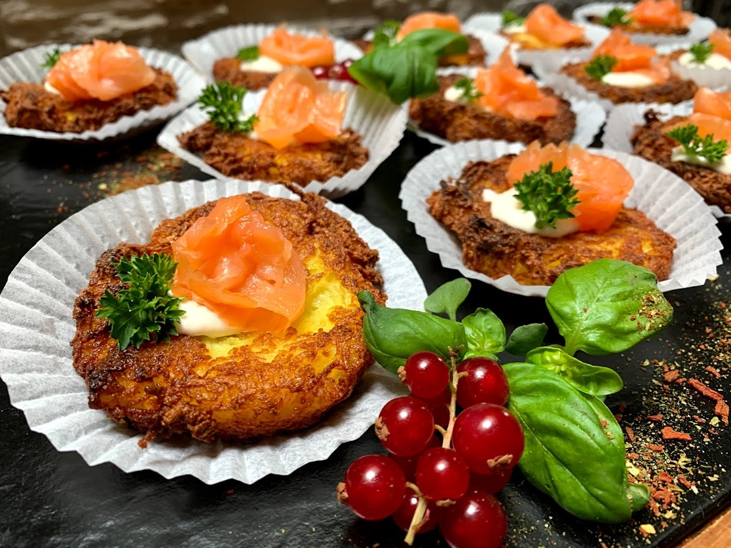 Catering-Service Schimion, Essen in Tellern